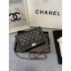 BOY Chanel WALLET ON CHAIN Grained Calfskin & Silver-Tone Metal Black High