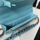 Chanel 19 WALLET ON CHAIN Blue A