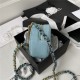 Chanel 19 CLUTCH WITH CHAIN Blue A