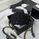 Chanel 19 CLUTCH WITH CHAIN Black A