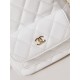 Chanel Mini Backpack Lambskin Gold-Tone Metal AP3753 White High