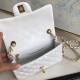 Mini CLASSIC HANDBAG Lambskin Gold Metal White A