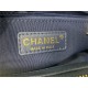 SHOPPING BAG 50995 Grained Calfskin Gold-Tone Metal Navy High