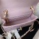 Mini CLASSIC HANDBAG Lambskin Gold Metal Pink A