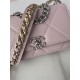 Chanel 19 WALLET ON CHAIN-A Shiny Lambskin, Gold/Silver-Tone & Ruthenium-Finish Metal Pink A