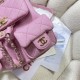 Chanel SMALL BACKPACK AS3787 Grained Shiny Calfskin & Gold-Tone Metal Pink A