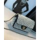 Mini CLASSIC HANDBAG Lambskin Pearls Gold Metal Black High