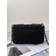 Chanel 19 Flap Bag Tweed, Gold-Tone, Silver-Tone & Ruthenium-Finish Metal Black High