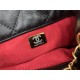 Chanel BUCKET BAG Lambskin Imitation Pearls & Gold-Tone Metal AS2608 Black High