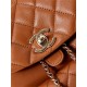 Chanel Duma Backpack 2908 Lambskin Gold-Tone Metal Caramel A