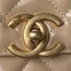 Chanel SMALL FLAP BAG Calfskin & Gold-Tone Metal AS2649 Beige A