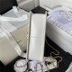 Chanel SMALL FLAP BAG Calfskin & Gold-Tone Metal AS2649 White A