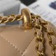 Chanel MINI FLAP BAG Calfskin & Gold-Tone Metal AS2615 Beige A