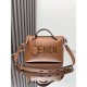 Fendi By The Way Medium Boston bag leather Brown High