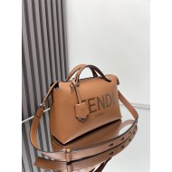 Fendi By The Way Medium Boston bag leather Brown High