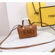 Fendi By The Way Mini Boston bag leather Brown High