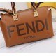 Fendi By The Way Mini Boston bag leather Brown High