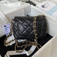 Chanel MINI FLAP BAG Calfskin AS4263 Black A