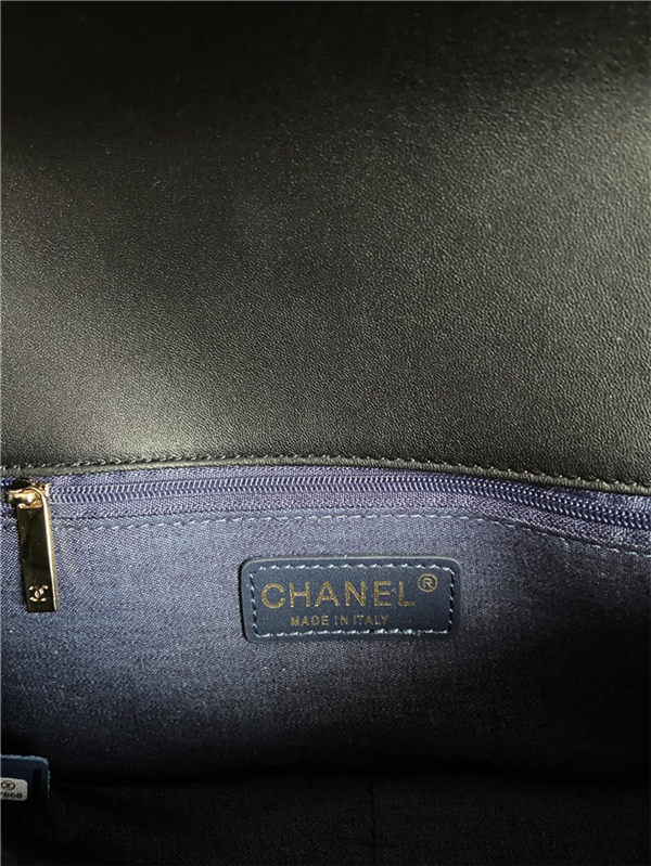 Chanel FLAP BAG AS1354 Lambskin & Gold-Tone Metal Black High