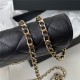 Chanel Wallet on Chain AP2734 Grained Calfskin & Gold-Tone Metal Black A