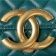 Chanel FLAP PHONE HOLDER WITH CHAIN Shiny Lambskin & Gold-Tone Metal AP3207 Olive A