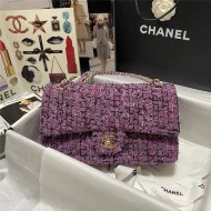 Chanel Medium Classic Flap Bag Tweed High