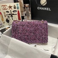 Chanel Medium Classic Flap Bag Tweed High