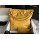 Chanel 22 LARGE HANDBAG Shiny Calfskin & Gold-Tone Metal AS3262 Yellow High