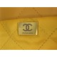 Chanel 22 LARGE HANDBAG Shiny Calfskin & Gold-Tone Metal AS3262 Yellow High