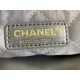 Chanel 22 LARGE HANDBAG Shiny Calfskin & Gold-Tone Metal AS3262 Ruthenium High