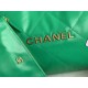 Chanel 22 LARGE HANDBAG Shiny Calfskin & Gold-Tone Metal AS3262 Green High