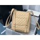 Chanel Medium Backpack Lambskin 91121 Gold-Metal Nude High