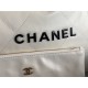 Chanel 22 LARGE HANDBAG Shiny Calfskin & Gold-Tone Metal AS3262 White High