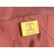 Chanel 22 LARGE HANDBAG Shiny Calfskin & Gold-Tone Metal AS3262 Pink High