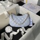 Chanel HOBO BAG AS3786 Lambskin & Gold Metal Blue A