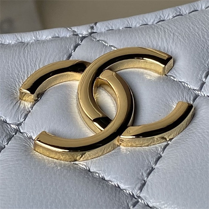 Chanel HOBO BAG AS3786 Lambskin & Gold Metal Blue A