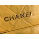 Chanel 22 MEDIUM HANDBAG Shiny Calfskin & Gold-Tone Metal AS3261 Yellow High