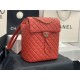 Chanel Large Backpack Lambskin 91122 Gold-Metal Red High