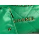 Chanel 22 MEDIUM HANDBAG Shiny Calfskin & Gold-Tone Metal AS3261 Green High