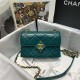 Chanel MINI FLAP BAG Lambskin Plexi & Gold-Tone Metal Green High