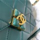 Chanel MINI FLAP BAG Lambskin Plexi & Gold-Tone Metal Green High