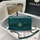 Chanel SMALL FLAP BAG Lambskin Plexi & Gold-Tone Metal Green High