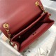 Chanel SMALL FLAP BAG Lambskin Plexi & Gold-Tone Metal Burgundy High