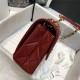 Chanel SMALL FLAP BAG Lambskin Plexi & Gold-Tone Metal Burgundy High