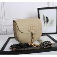 LARGE Dior BOBBY BAG Grained Calfskin Beige High