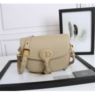 MEDIUM Dior BOBBY BAG Grained Calfskin Beige High