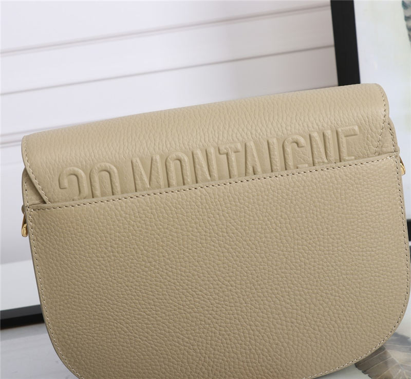 MEDIUM Dior BOBBY BAG Grained Calfskin Beige High