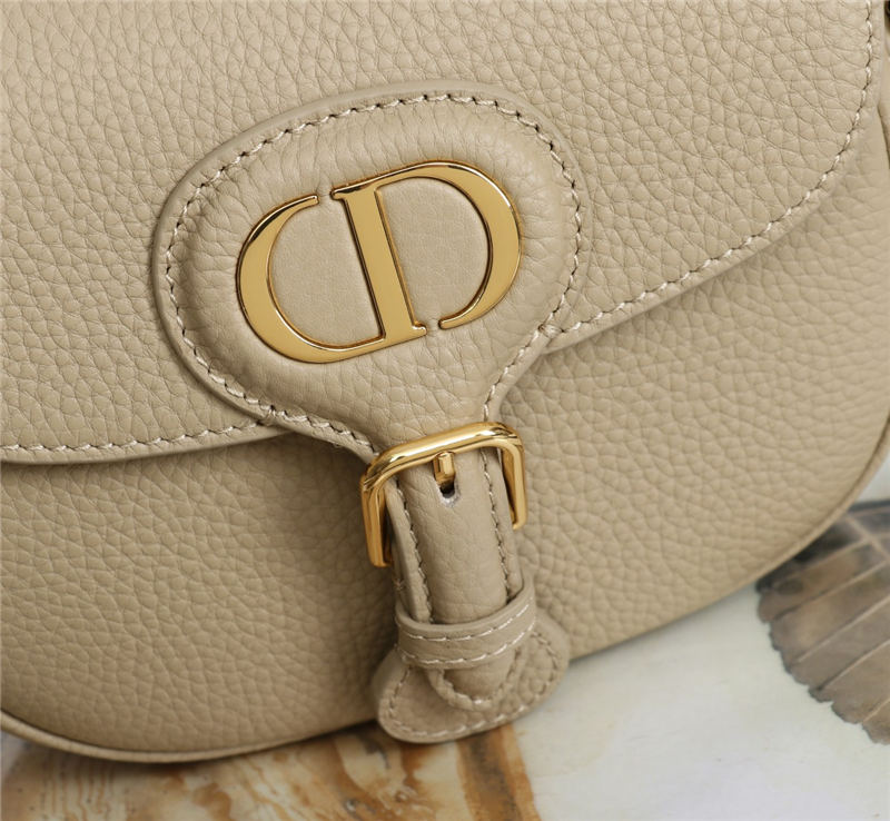 MEDIUM Dior BOBBY BAG Grained Calfskin Beige High