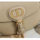 MEDIUM Dior BOBBY BAG Grained Calfskin Beige High