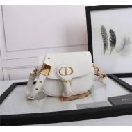 SMALL Dior BOBBY BAG Grained Calfskin White High